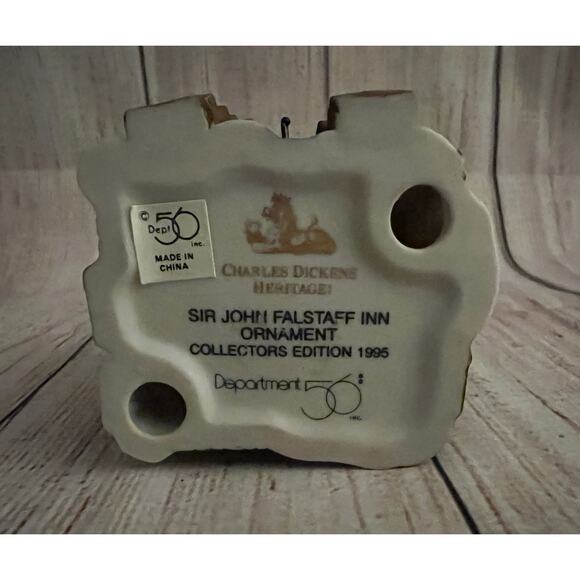 Dept 56 - 1995 Xmas Ornament - Dickens - Sir John Falstaff Inn - Picture 13 of 14